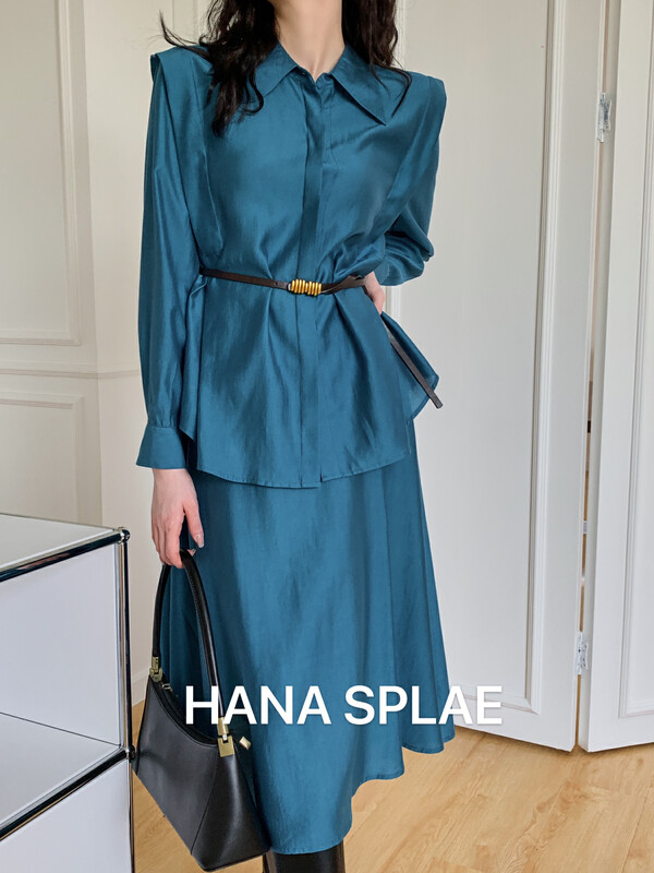 New in early autumn! [HANNA Hanna] Fashionable commuter high waist skirt H3323# JHY