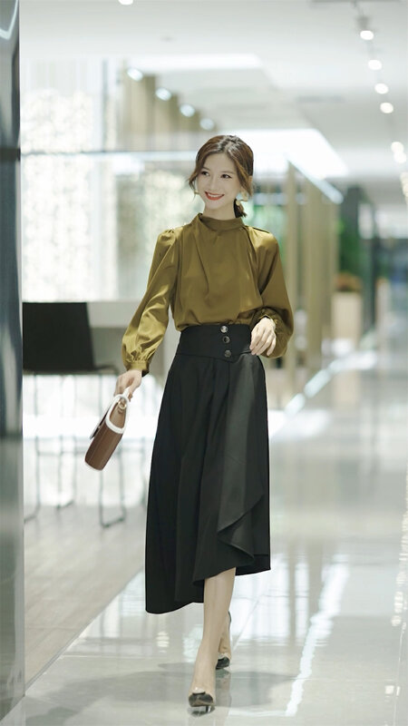 Autumn models are new! [Art. Samari] Commuter all-match fashion skirt 6501# JJ
