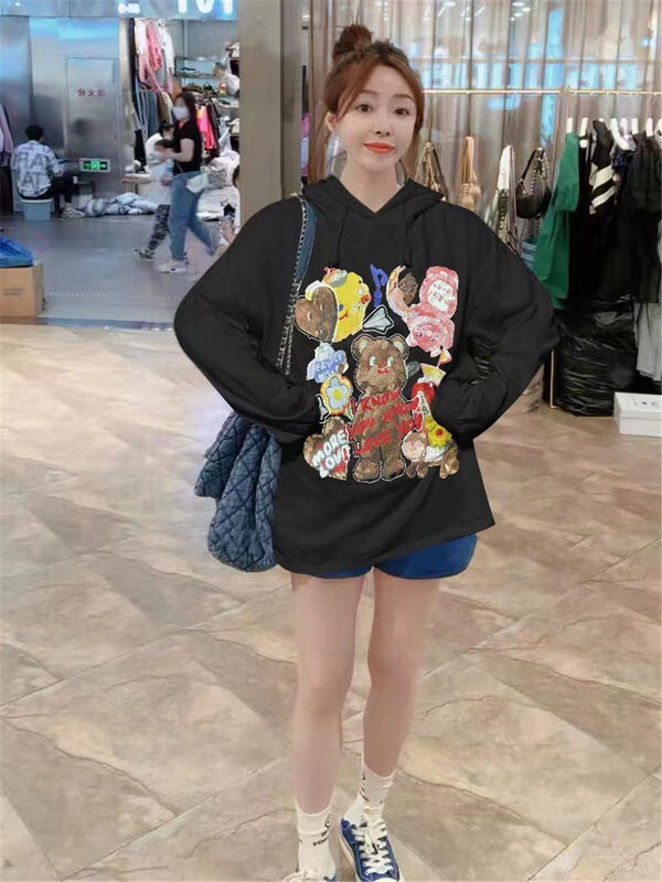 New in autumn! [Jinhan] Graffiti personalized fashion sweater YS1-8184# GYJ