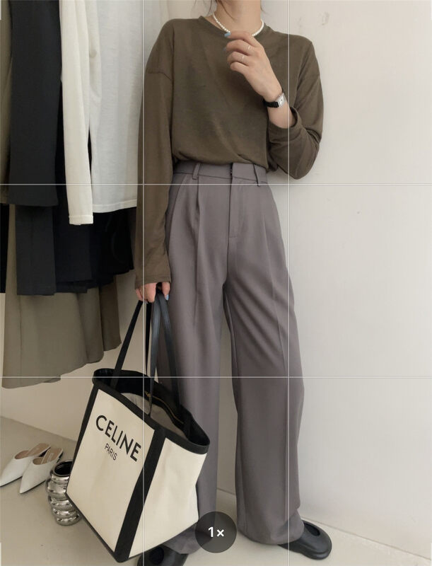 New in early autumn!【IN MODE】Korean version of solid color all-match casual pants 7706# CLS