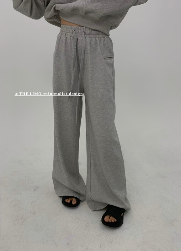 Autumn is new! [THE LIMO] wide-leg casual pants with single lip pocket on both sides (sale only casual pants) 6852# XYJ