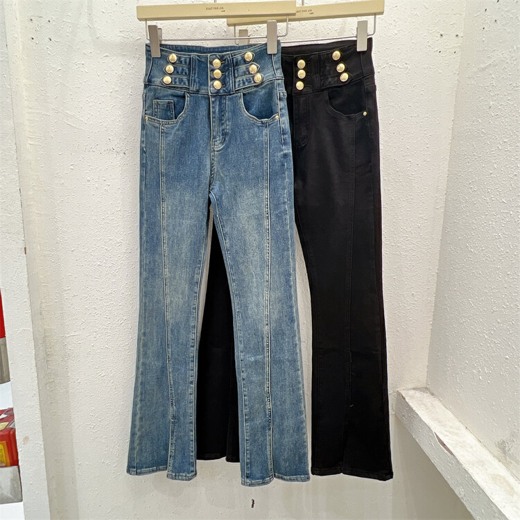 New in autumn! [Xiaoyanjia] High waist casual all-match jeans YS1-679# XYJ