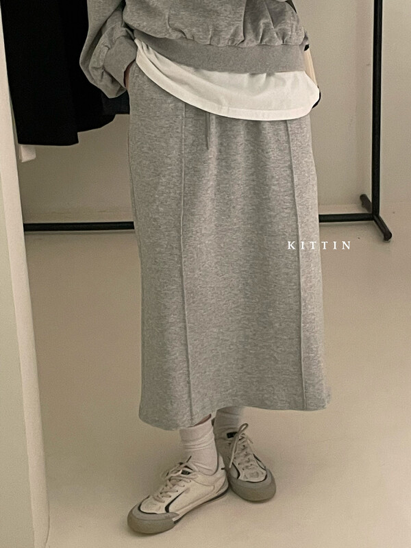 【KITTIN】Korean casual knitted double-sided skirt 676