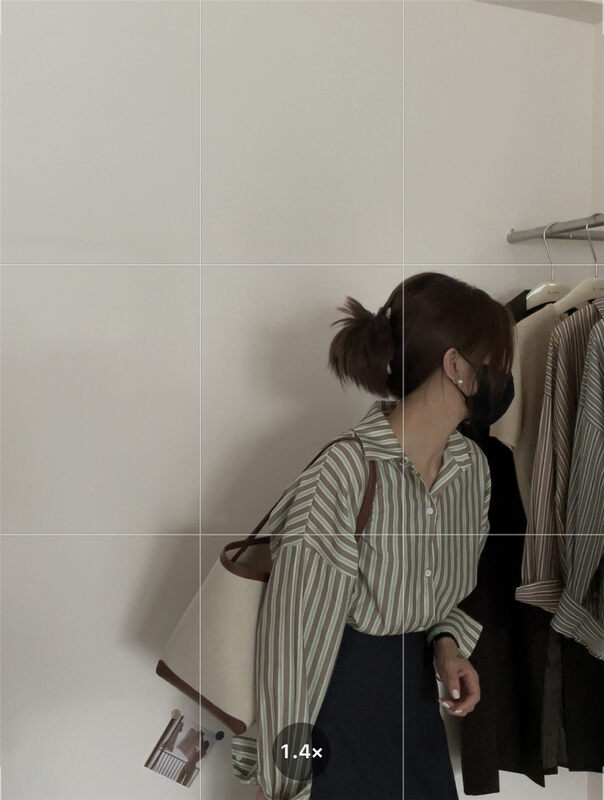 New in autumn!【IN MODE】Korean all-match loose striped shirt 6995# CLS