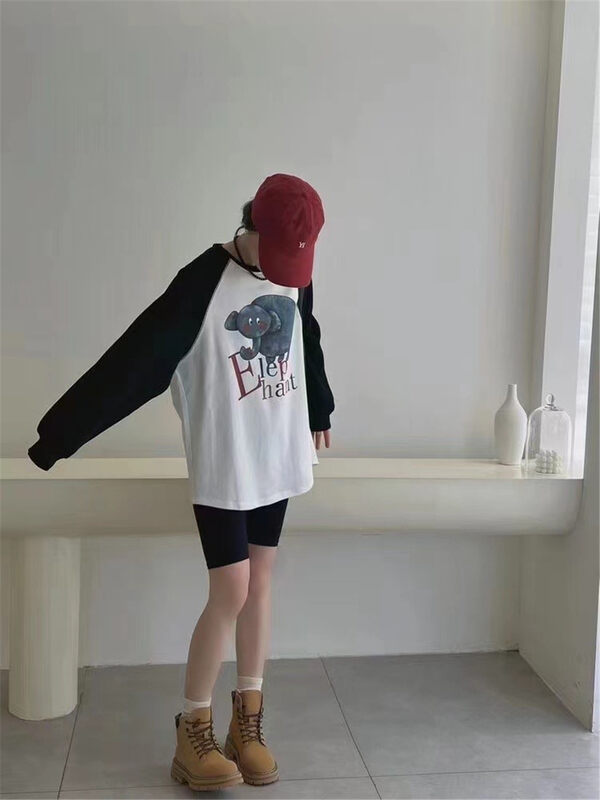 New in autumn! [Jinhan] Elephant print design sweater 8090# GYJ