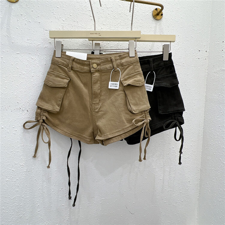 New in autumn! [Xiaoyanjia] High waist and thin all-match denim shorts 3289# XYJ