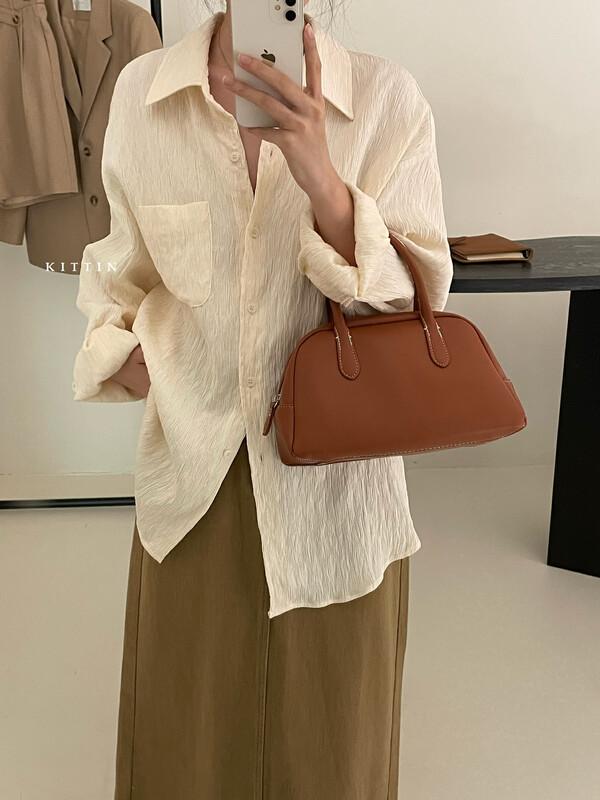 【KITTIN】Korean casual crumpled shirt 8660FW