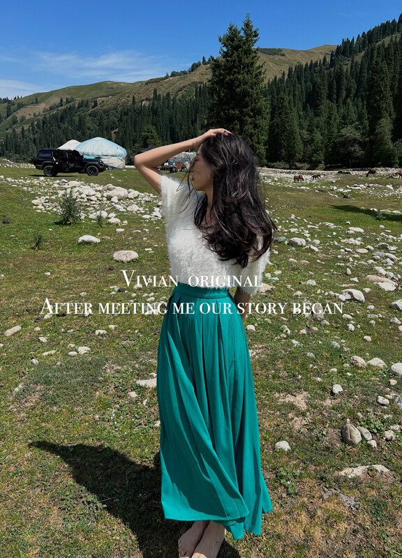 【VIVIAN】High waist commuter all-match slim skirt 90309# ZXX
