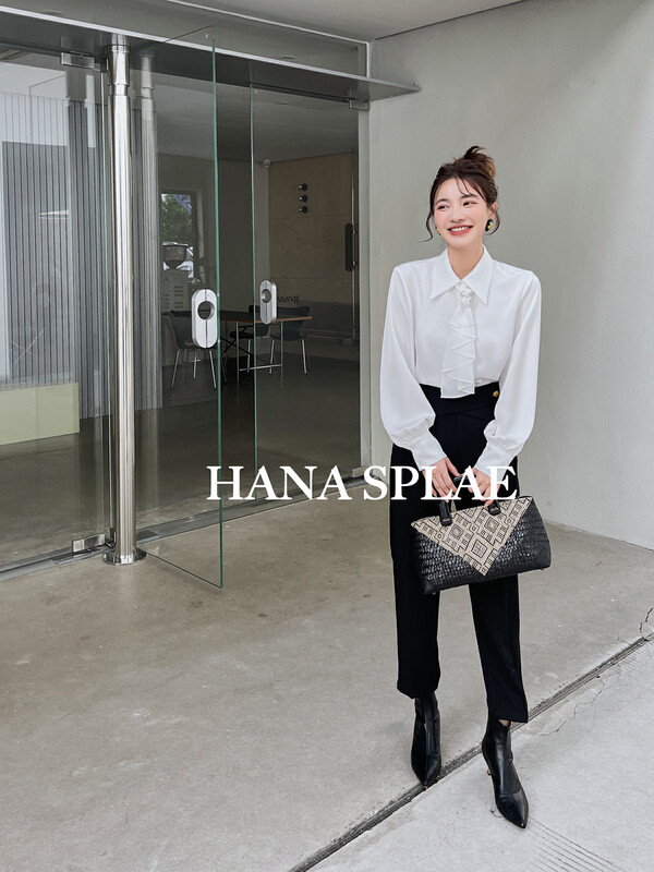 [HANNA Hanna] Temperament Commuter High Waist Casual Pants H3363