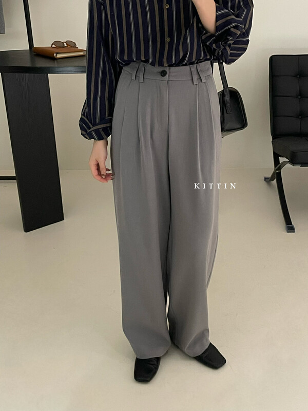 【KITTIN】Korean style fashion woolen casual pants 9170
