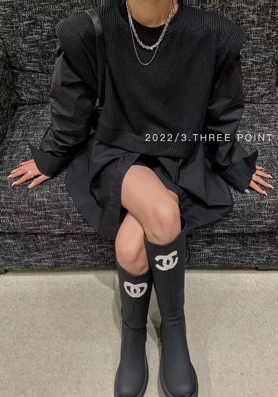 Autumn is new! [3.THREE POINT] fake two-piece color-blocking design shirt 6107# ZXL