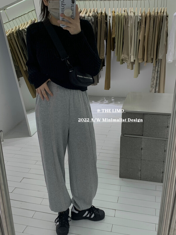 New in autumn! [THE LIMO] high waist stitching fashion casual pants 6627# XYJ