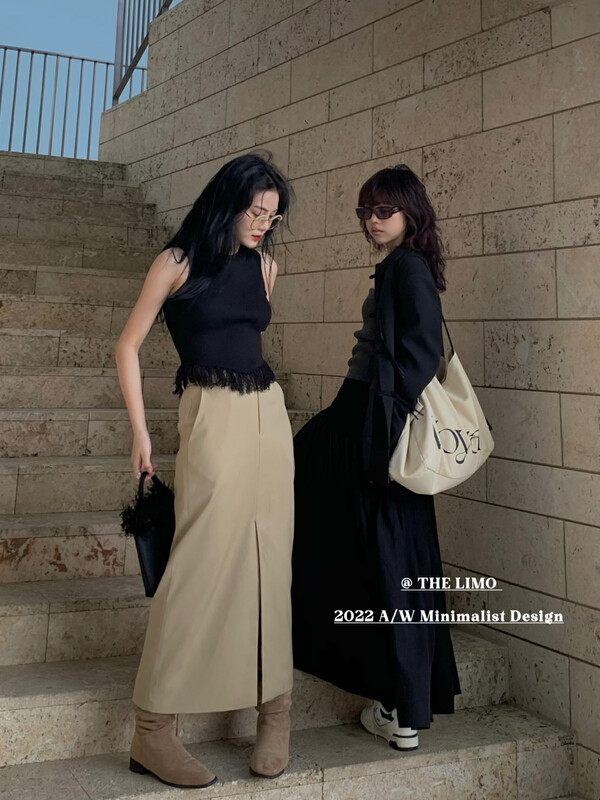 New in autumn! [THE LIMO] tassel woolen slim vest/sling YS1-9001# XYJ