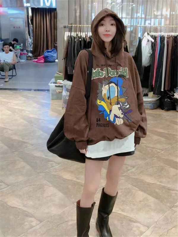 New in autumn! [Jinhan] Donald Duck print creative sweater YS1-8222# GYJ