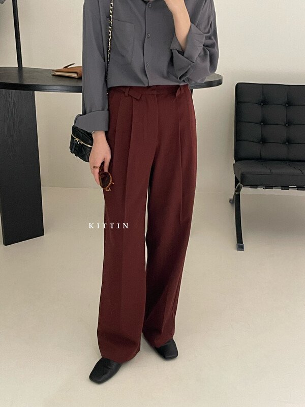 【KITTIN】Korean style design waist adjustable casual pants 9163