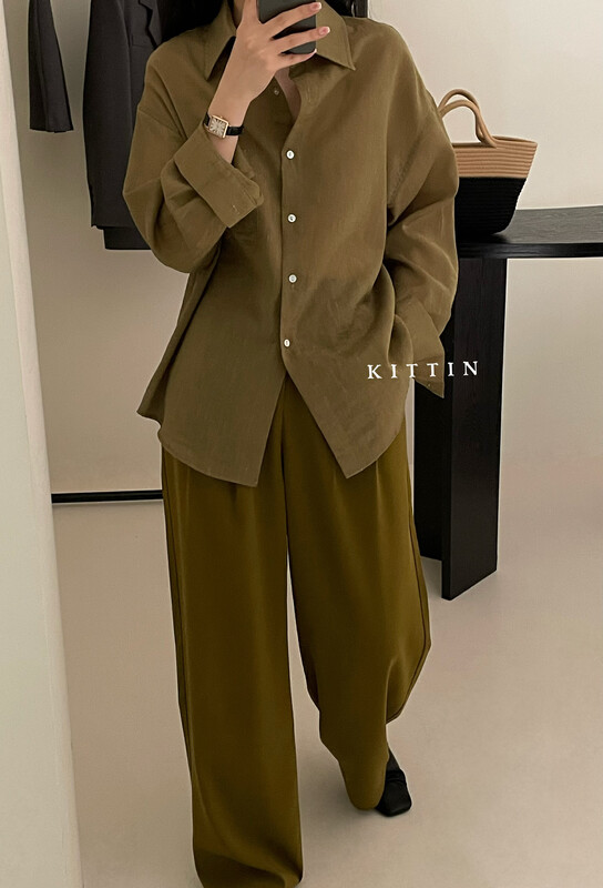 【KITTIN】Korean Tencel Slub Shirt 8188FW