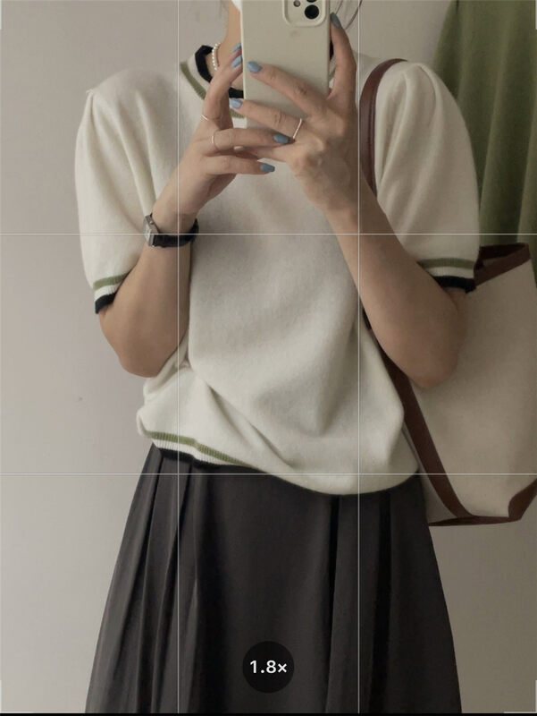 New in early autumn!【IN MODE】Contrast color round neck all-match casual and comfortable knitted sweater 809# CLS
