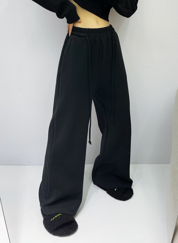 New in autumn! [Xixi] Korean style wide-leg casual pants (with belt) 5152# OZQ