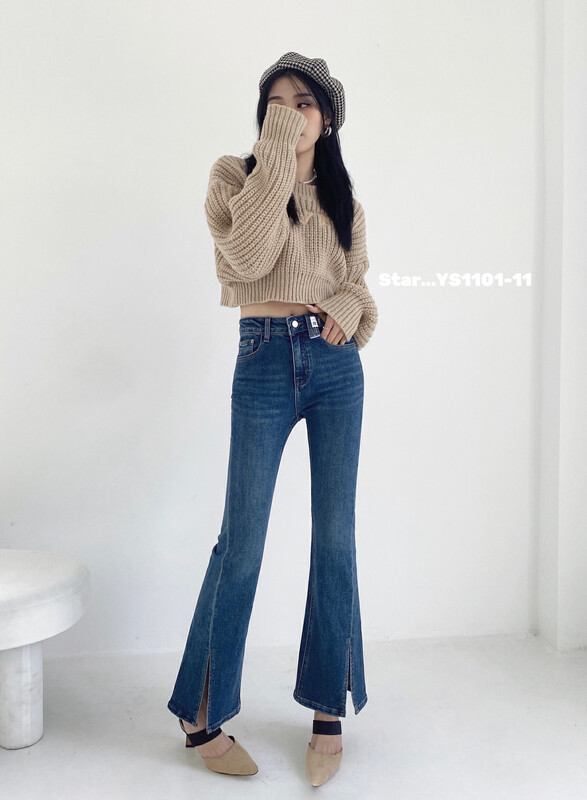 [STAR] The new hot style in early autumn continues the retro micro-bladed jeans YS1-YS1101-11