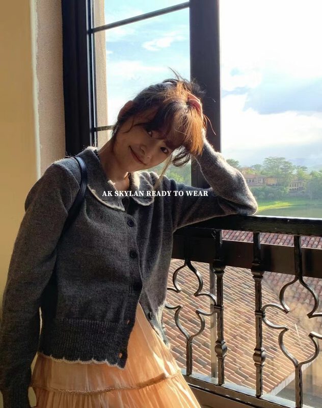 New in early autumn!【A.K SKYLAN】Wave Fashion Versatile Warm Sweater 10152# ZXL