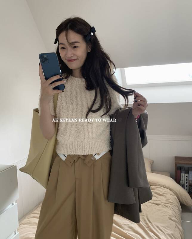 New in early autumn! [A.K SKYLAN] round neck slim all-match warm sweater 10127# ZXL
