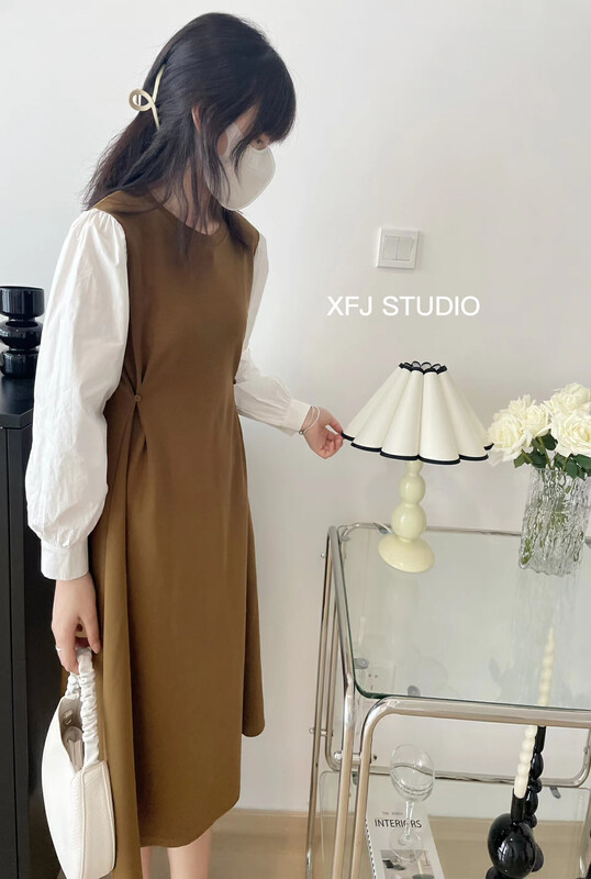 New in early autumn! 【Xiaofanjia】Fashionable dress YS2-7017# LSW