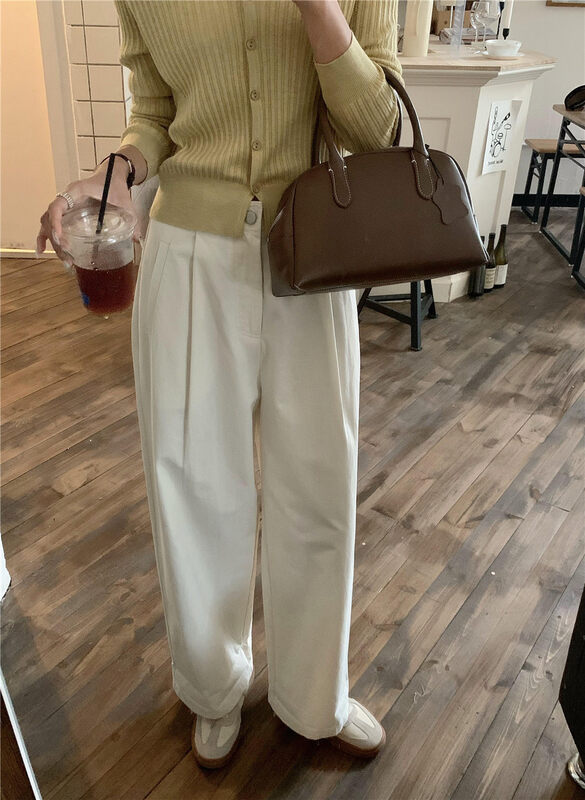 New in early autumn! [Rina] Comfortable and versatile single-button casual pants 223U045# ZXX