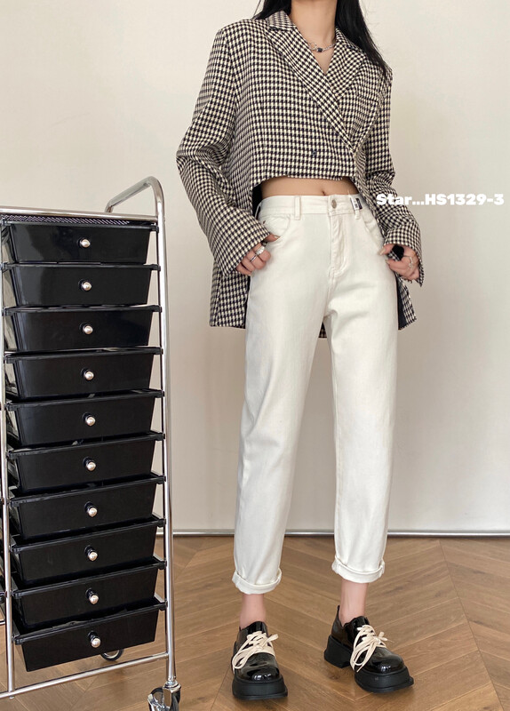[STAR] Autumn new basic all-match casual slimming harem jeans HS1329-3