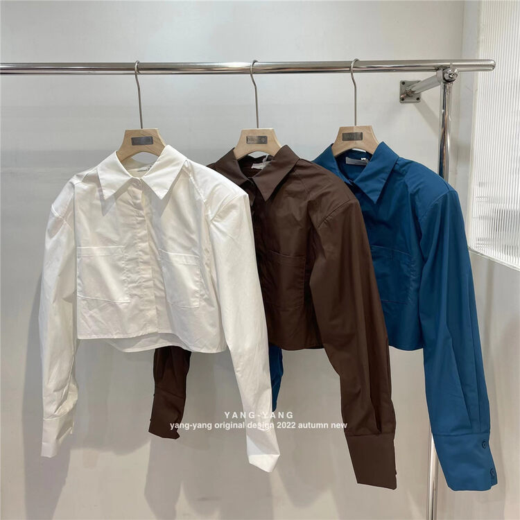 New in autumn! [YANG-YANG] Korean style simple and versatile long-sleeved shirt C5115# CLS