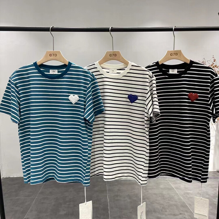 New in early autumn! [Han style] comfortable and simple generous round neck short-sleeved T-shirt 161# CLS