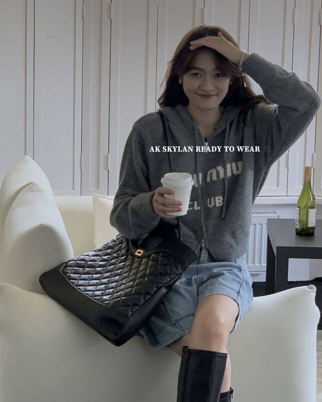 New in autumn! [A.K SKYLAN] Hooded zipper casual warm sweater 10171# ZXL