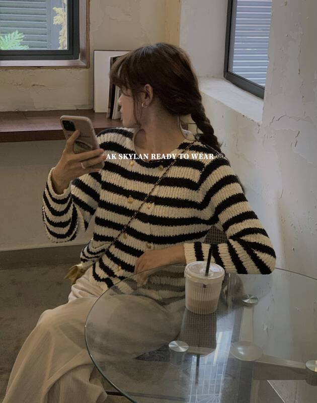 New in autumn!【A.K SKYLAN】French fashion and comfortable knitted cardigan 10122# ZXL