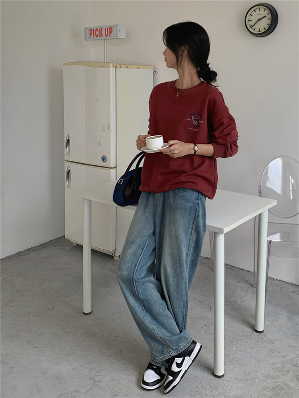 Autumn is new! [Rina] Korean cartoon round neck ins sweater 123E060# ZXX
