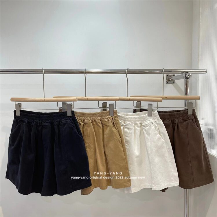 New in autumn! [YANG-YANG] Elastic waist all-match loose casual shorts C2077# CLS