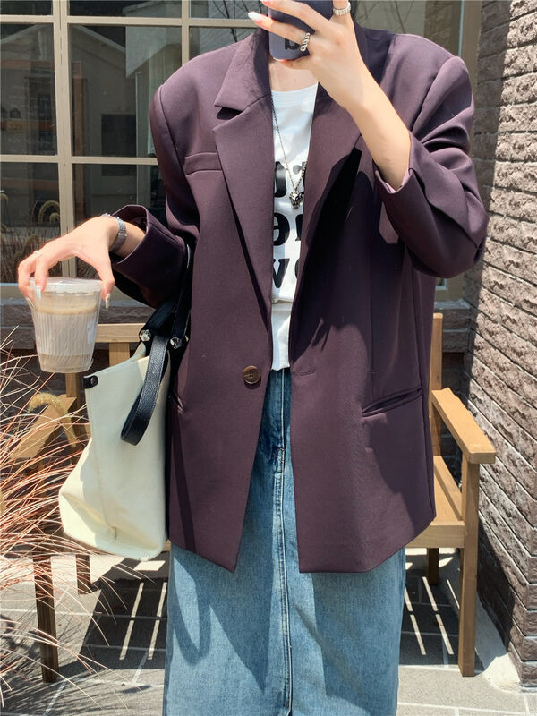 New in autumn! [Rina] Fashionable textured long-sleeved suit 223M017# ZXX