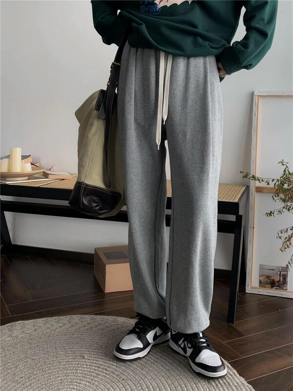 New in autumn! [Rina] Elastic waist wide leg all-match casual pants 123U064# ZXX