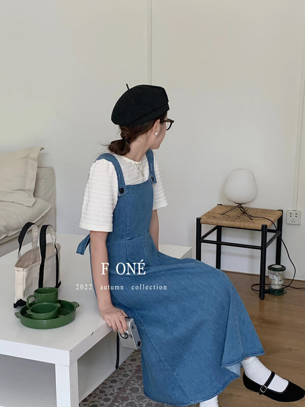 Autumn is new! [F ONE] Korean ins loose front and back two-piece dress 26083# WPL
