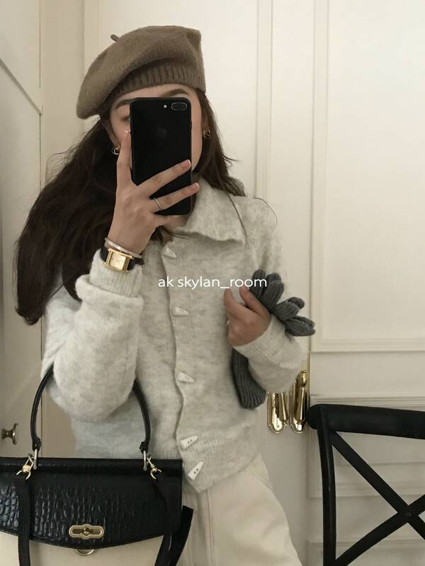 New in autumn! [A.K SKYLAN] horn buckle design fashion warm sweater 10160# ZXL