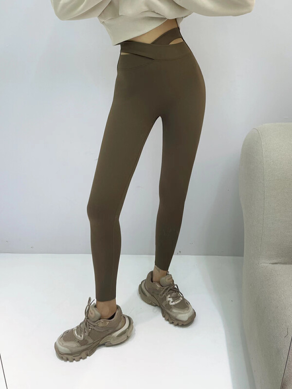 New in autumn! [Xixi] Korean temperament cross leggings 5149# OZQ