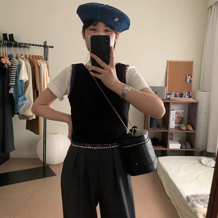 New in early autumn! [A.K SKYLAN] Design zipper fashion vest/sling 82809# ZXL