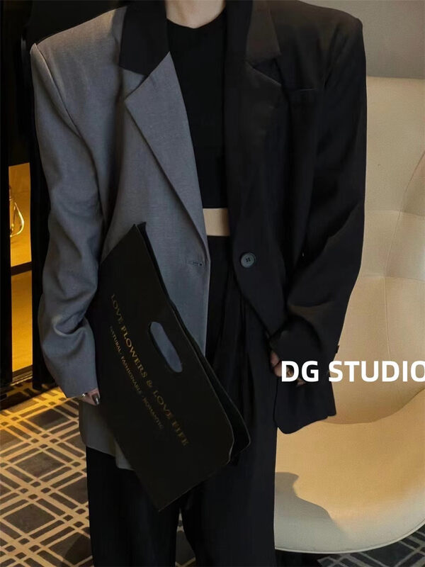 New in autumn! [DG] high-end design black and gray suit 8220# XJ