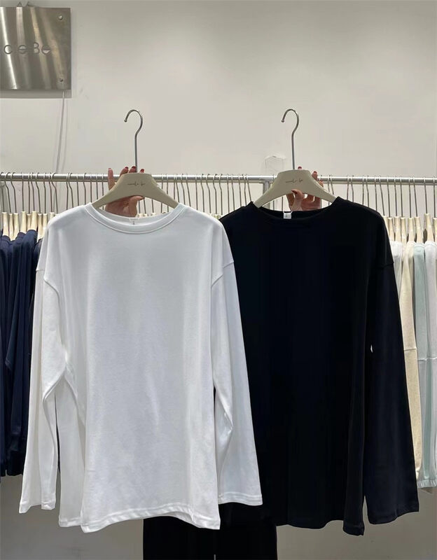 New in autumn! [UNCLE BE] pullover clean comfortable long-sleeved T-shirt 3151# L