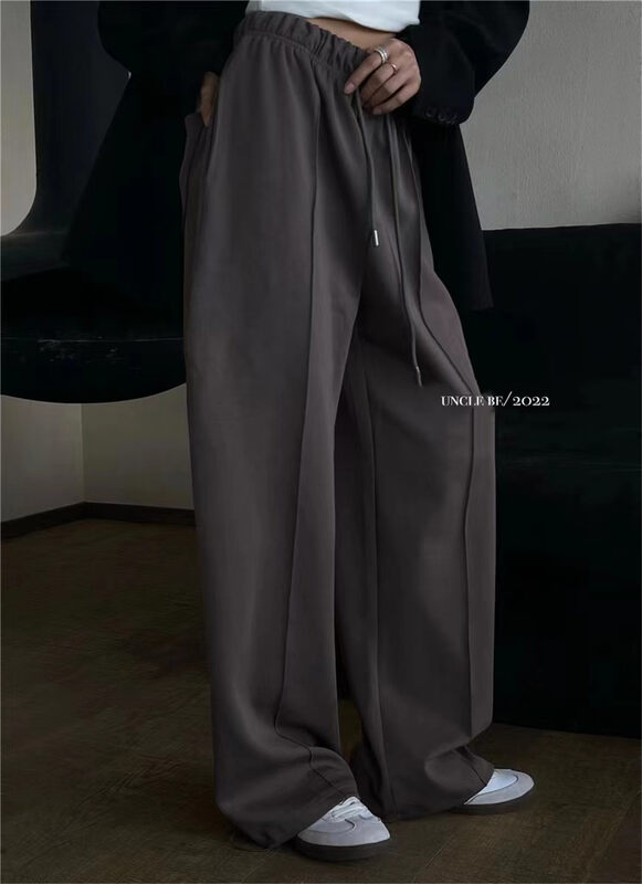 New in autumn! [UNCLE BE] Drawstring Comfortable Versatile Casual Pants 5065# L