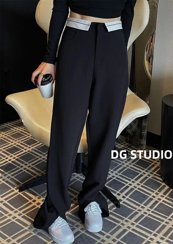 Buyer's selection of popular [DG] design color matching waist trousers 8236# XJ