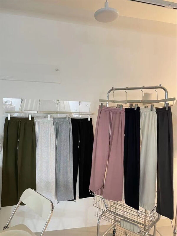 New in early autumn!【UNCLE BE】Elastic Waist Drawstring Comfortable Casual Pants 5052# L