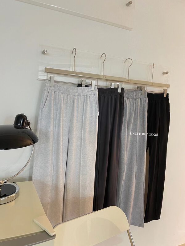 New in early autumn! [UNCLE BE] Elastic waist texture comfortable casual pants Z3025# L