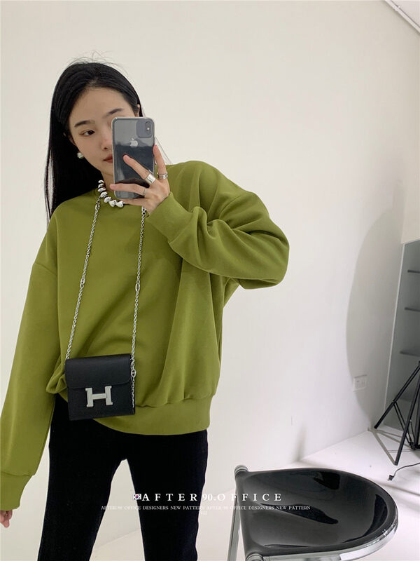 New in autumn! [AFTER.90] Pullover comfortable all-match sweater 3312# L