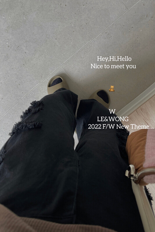 Original price 94.99! [LE&WONG] American cool girl loose skinny jeans denim wide leg mopping pants 1819