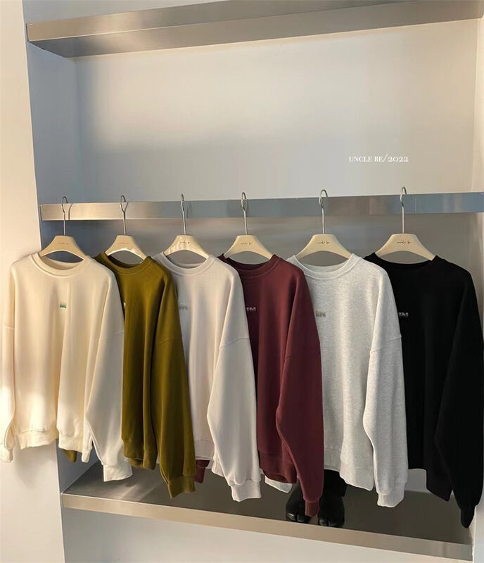 New for Autumn!【UNCLE BE】Round Neck Pullover Comfortable Versatile Sweater 2175# L