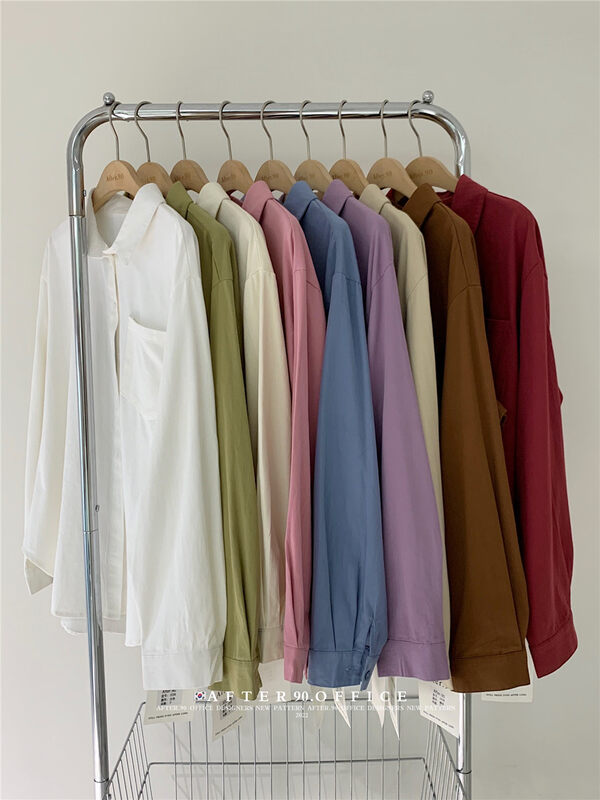 New in autumn! [AFTER.90] Commuter style all-match fashion long-sleeved shirt YS1-2226# L